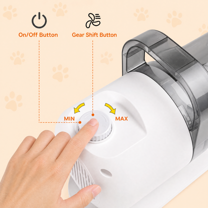 PitchMeow 6-in-1 Pet Grooming Vacuum Kit