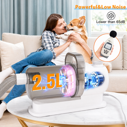 PitchMeow 6-in-1 Pet Grooming Vacuum Kit
